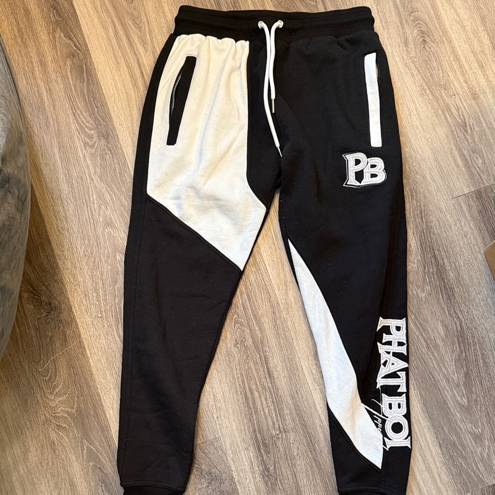 Phat Boi Black and White Joggers